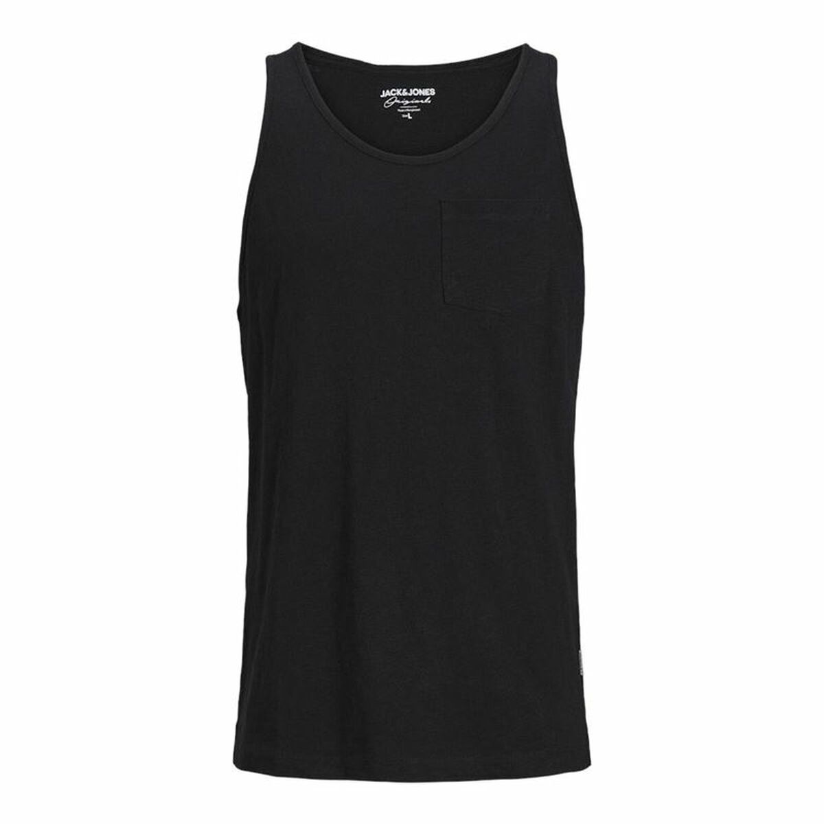 Canotta Uomo Jack & Jones Tampa Slub Nero Taglia:XL