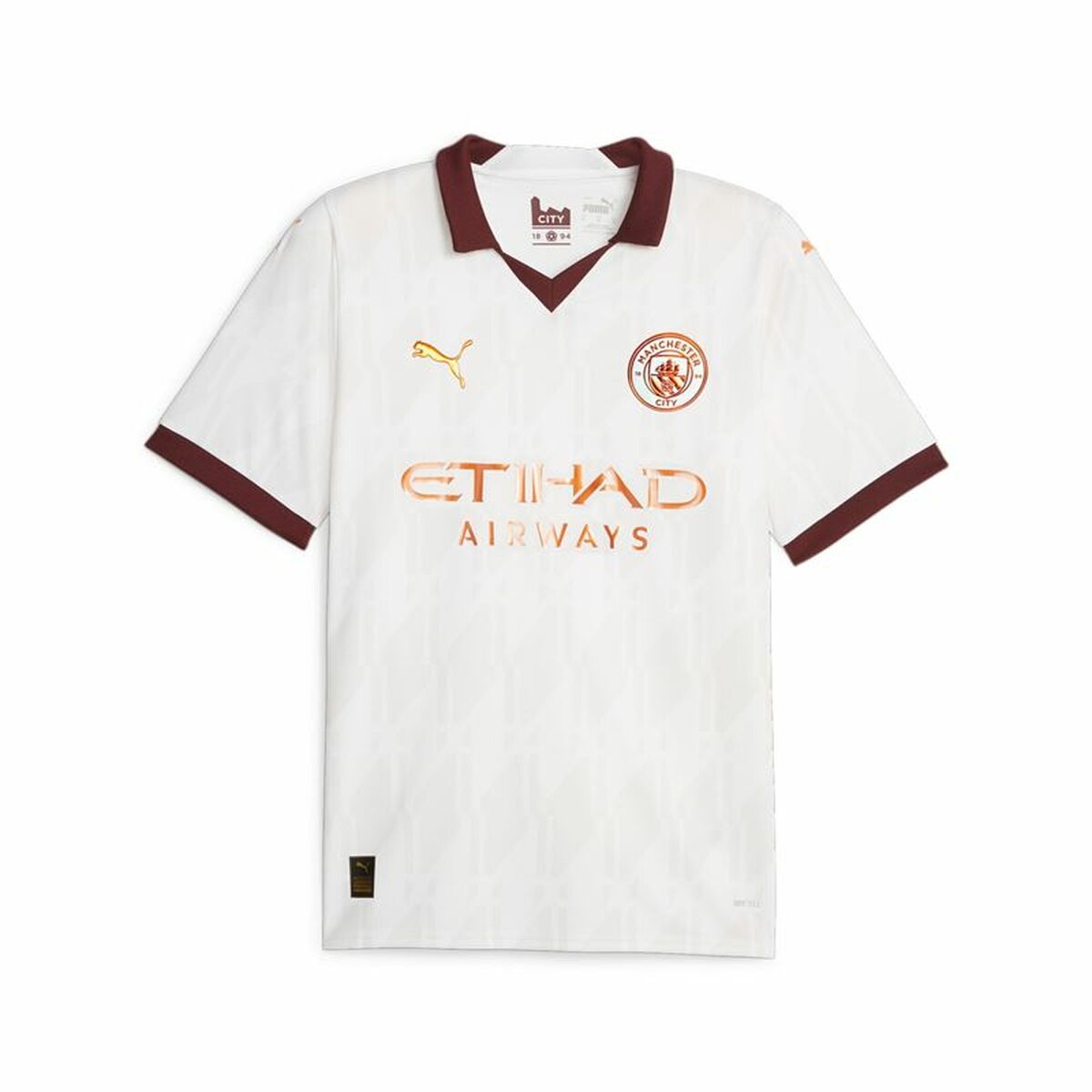 Maglia da Calcio a Maniche Corte Uomo Puma  Manchester City Away Bianco Taglia:M