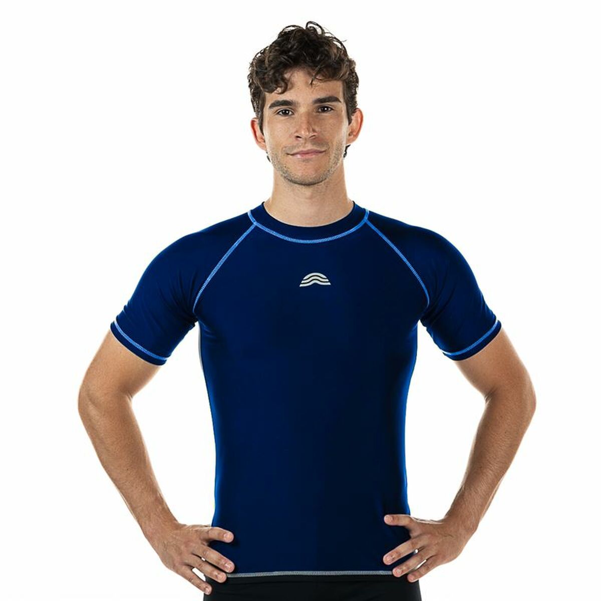 Maglia a Maniche Corte Uomo Aquarapid UV Azzurro Taglia:S