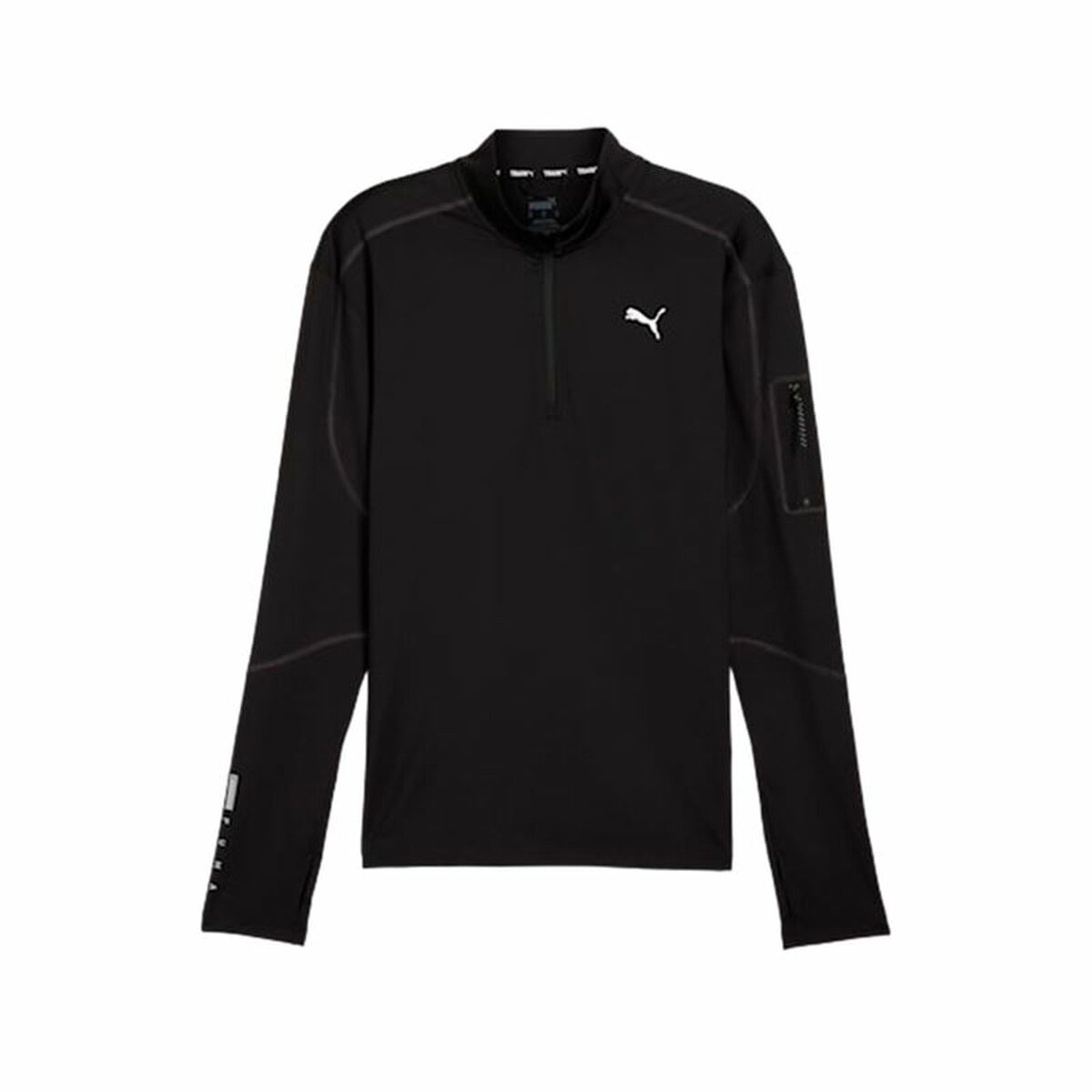 Felpa senza Cappuccio Uomo Puma Flex 1/4 Zip Nero Taglia:XL
