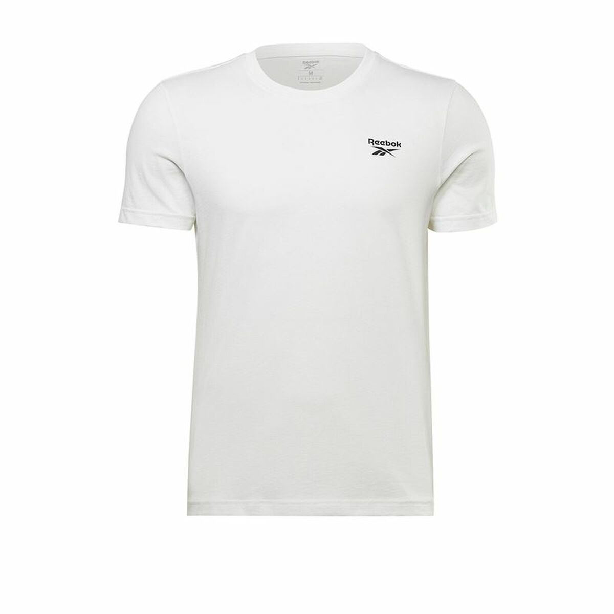Maglia a Maniche Corte Uomo Reebok Identity Left Chest Logo Bianco Taglia:M