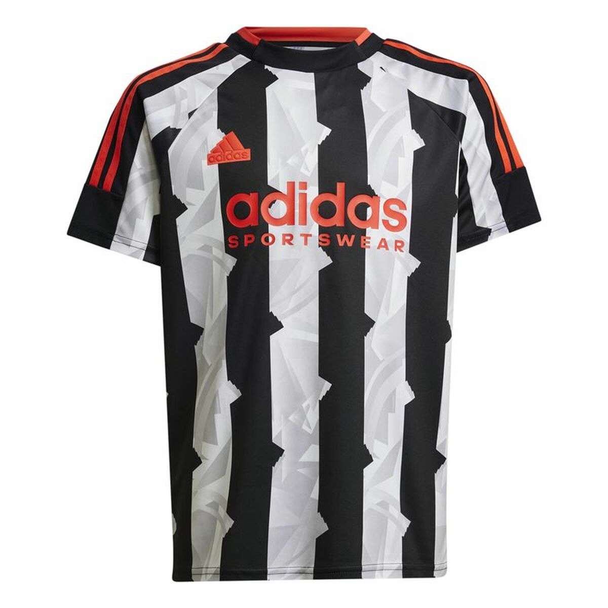 Maglia a Maniche Corte Bambino Adidas Tiro Bianco Nero Taglia:9-10 Anni
