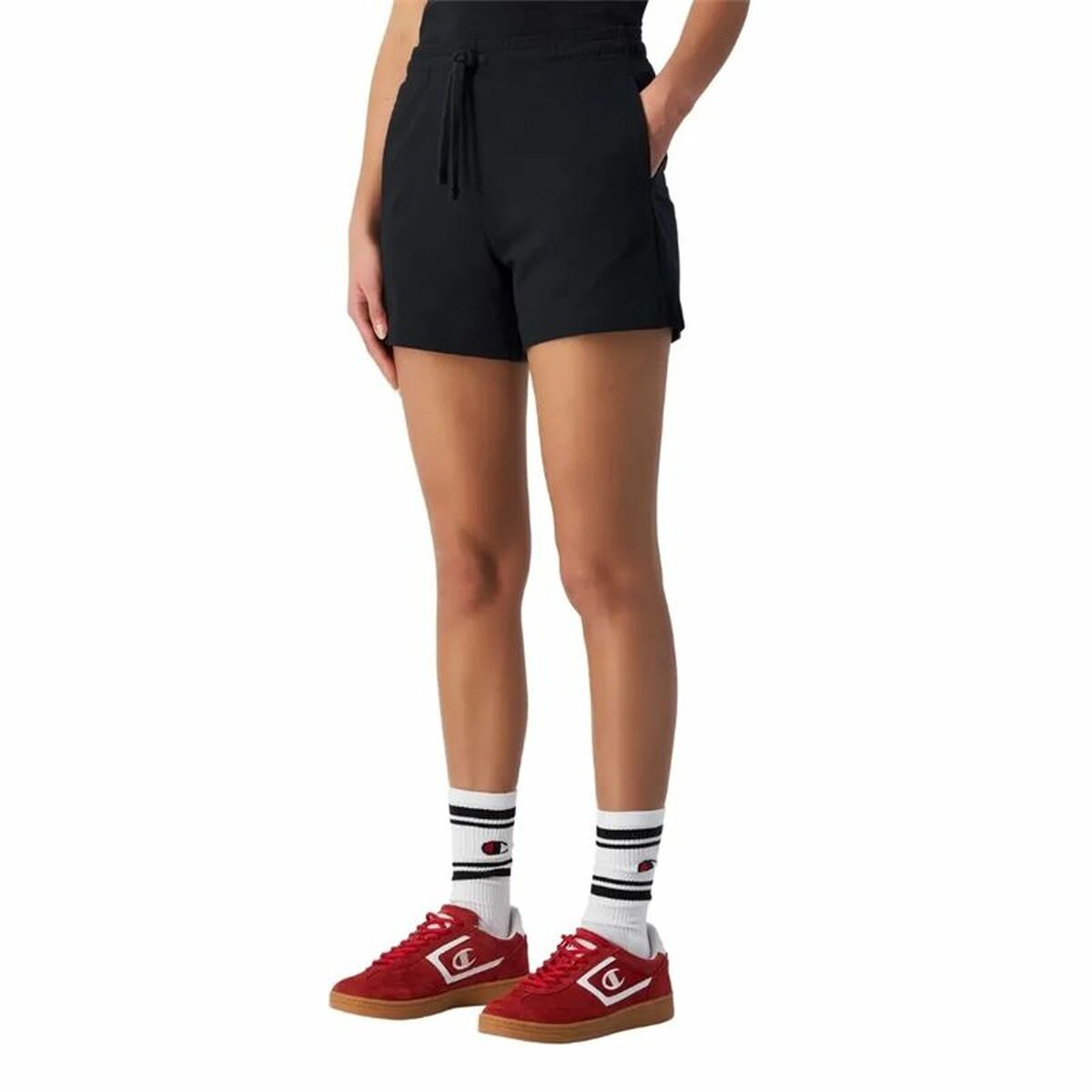 Pantaloncini Sportivi da Donna Champion Nero Taglia:L