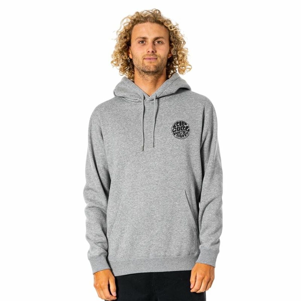 Felpa con Cappuccio Uomo Rip Curl Wetsuit Icon Grigio Taglia:L