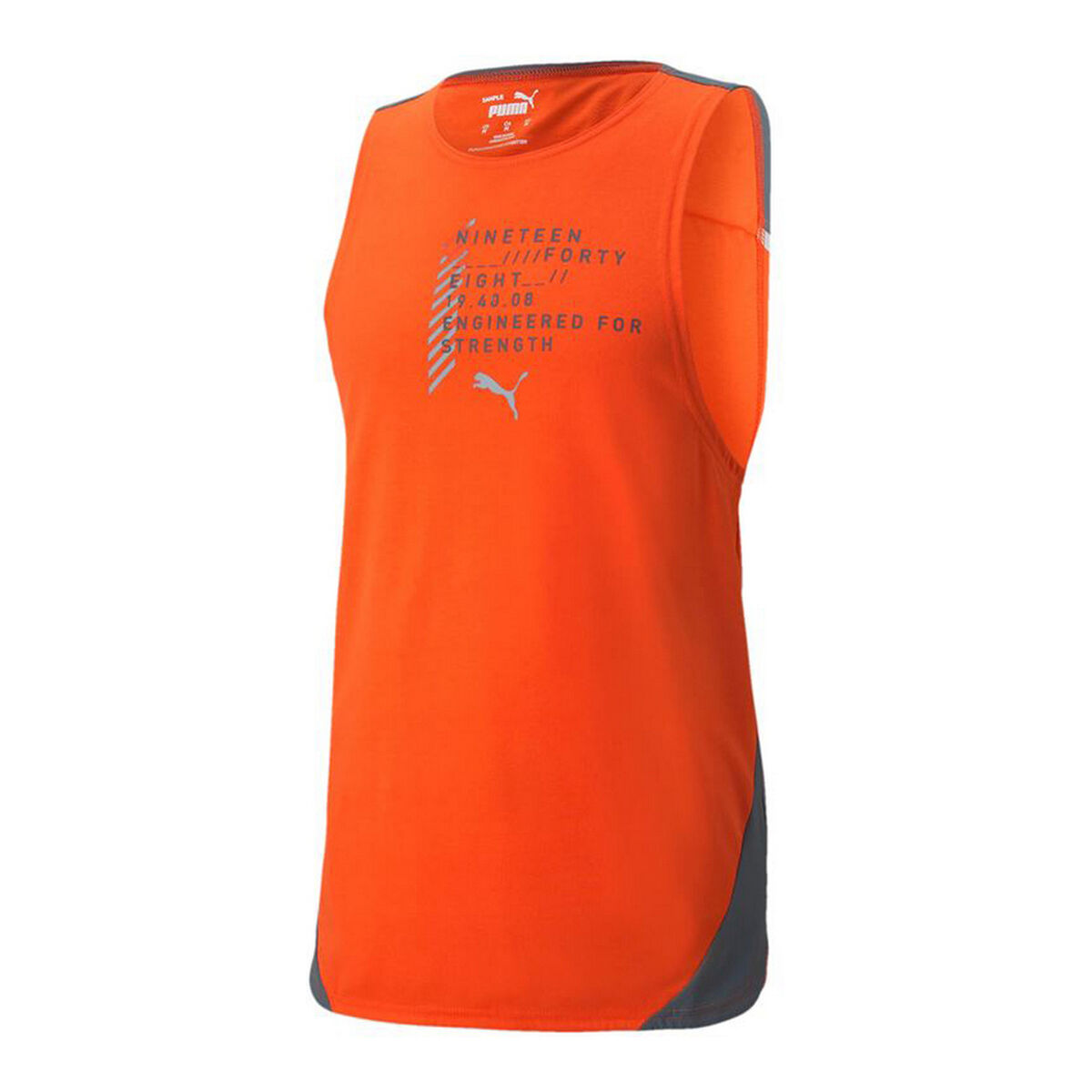 Maglia a Maniche Corte Uomo Puma Train Everfresh Tank Arancio Taglia:S