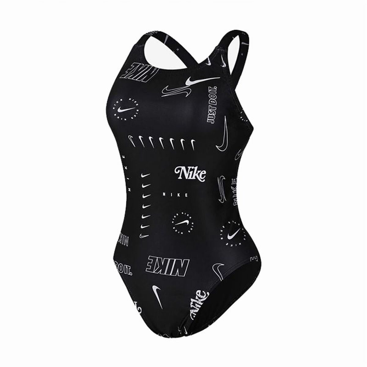 Costume da Bagno Donna Nike Fastback  Nero Taglia:34