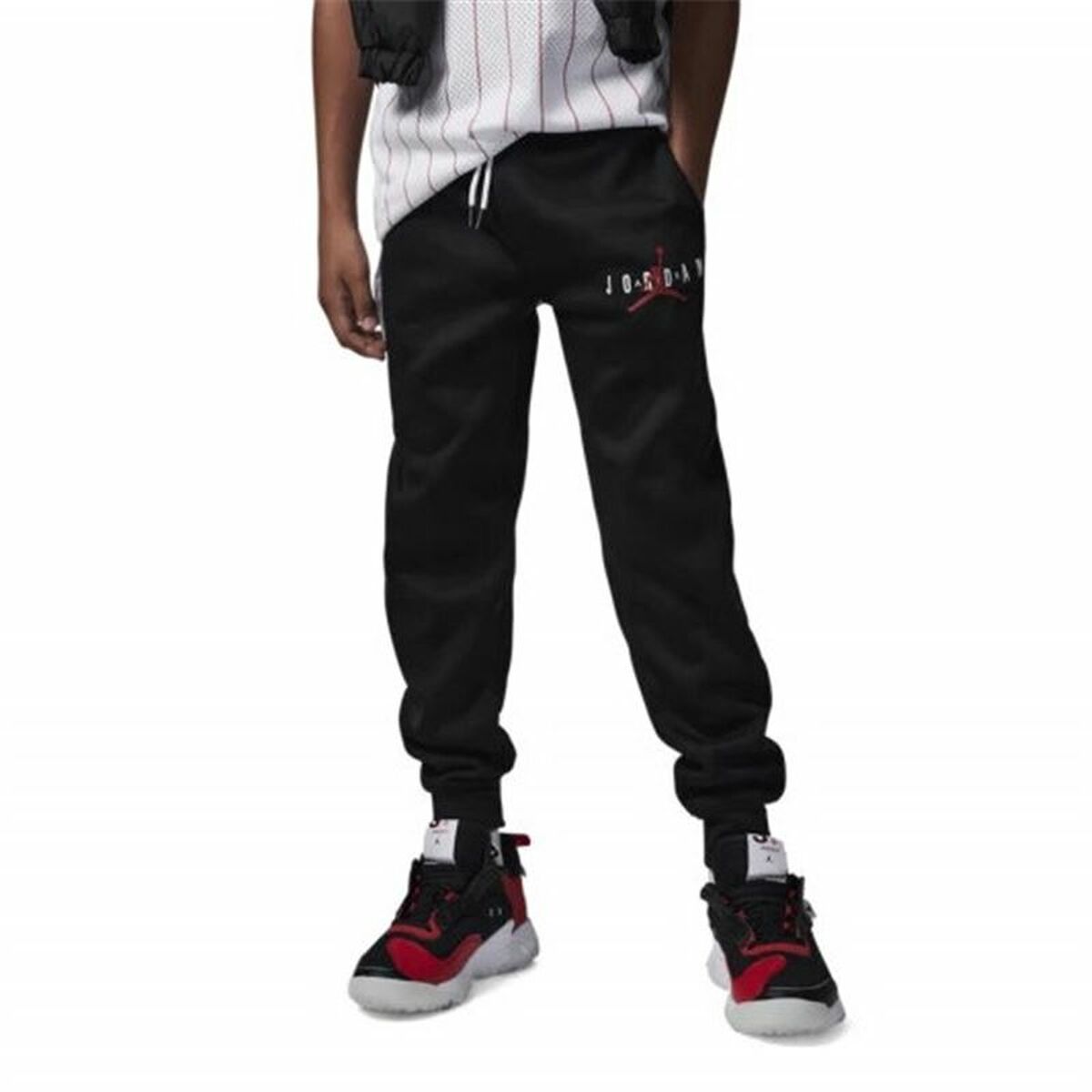 Pantalone di Tuta per Bambini Jordan Jumpman Sustainable Nero Taglia:13-15 Anni