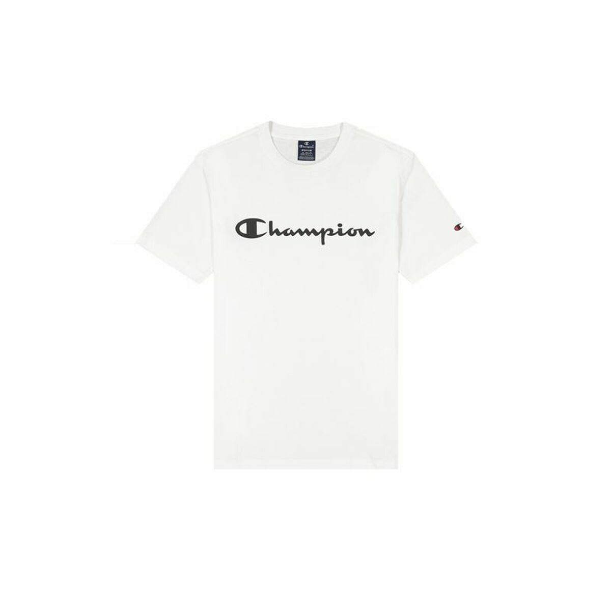 Maglia a Maniche Corte Uomo Champion Crewneck Bianco Taglia:M