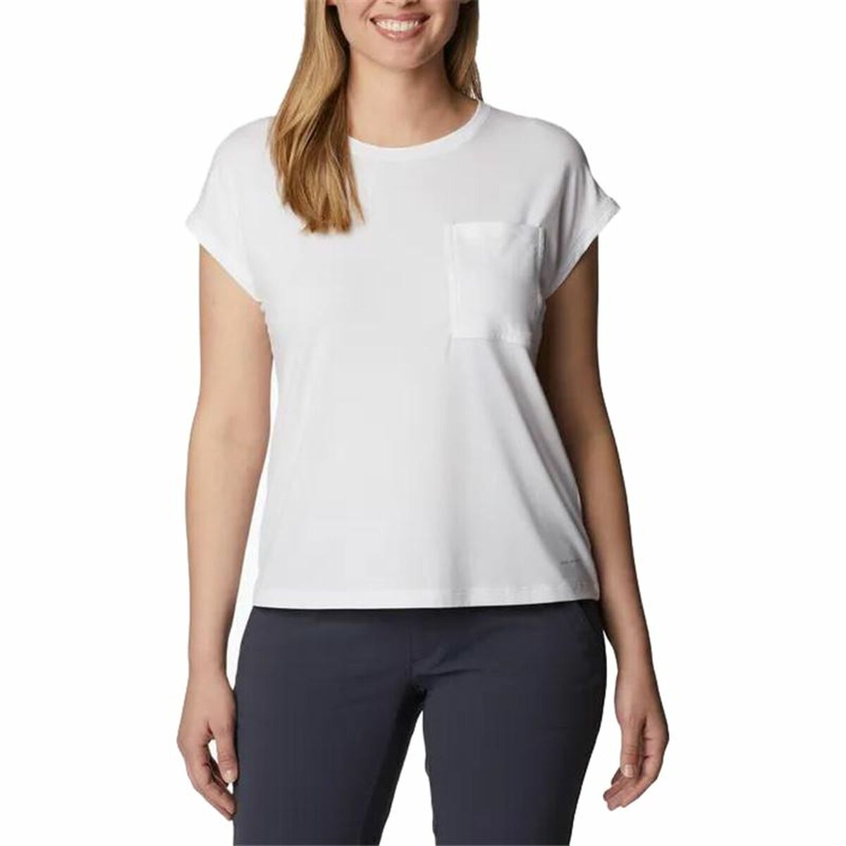Maglia a Maniche Corte Donna Columbia Trek™  Bianco Taglia:M