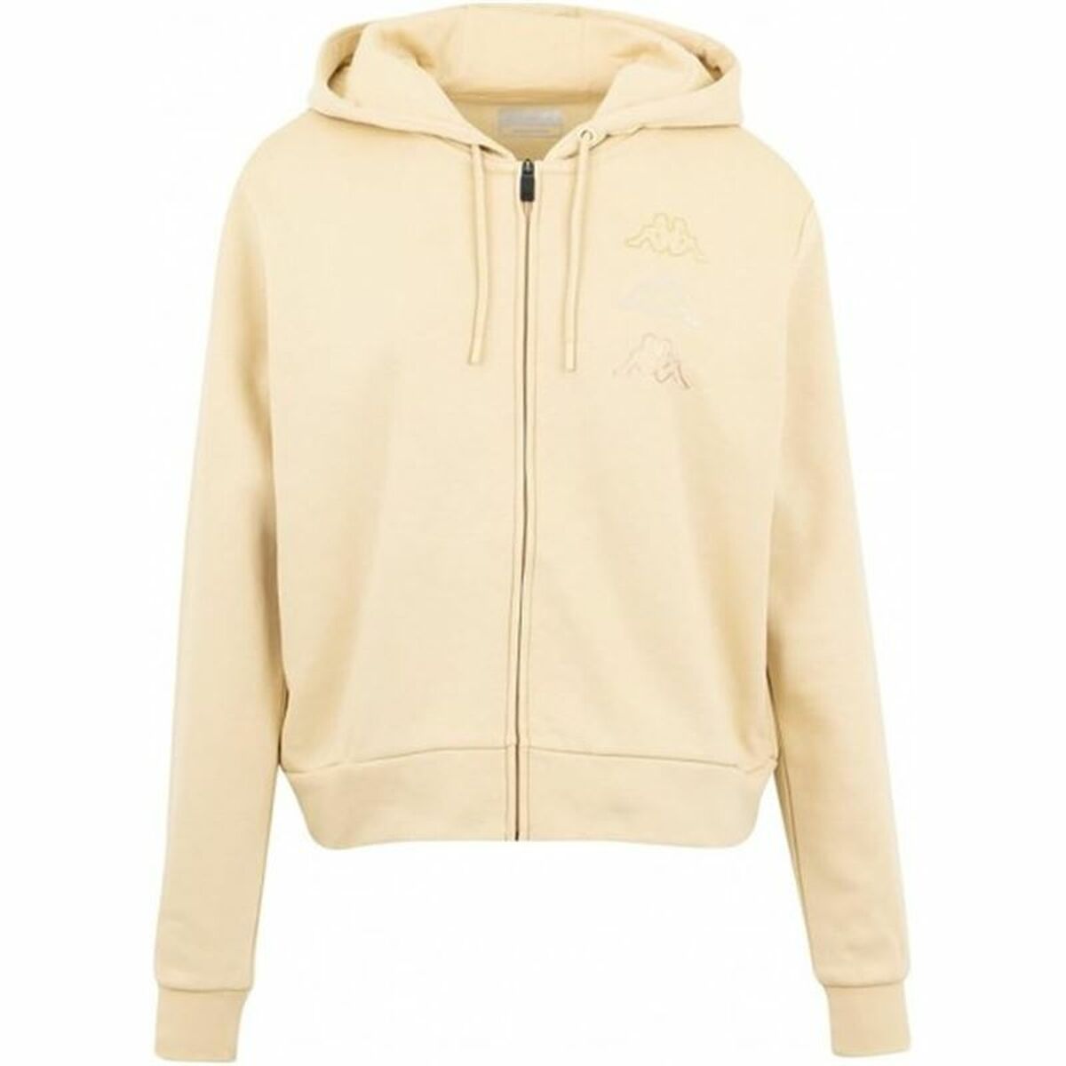 Felpa con Cappuccio Unisex Kappa Kaimi Beige Taglia:S