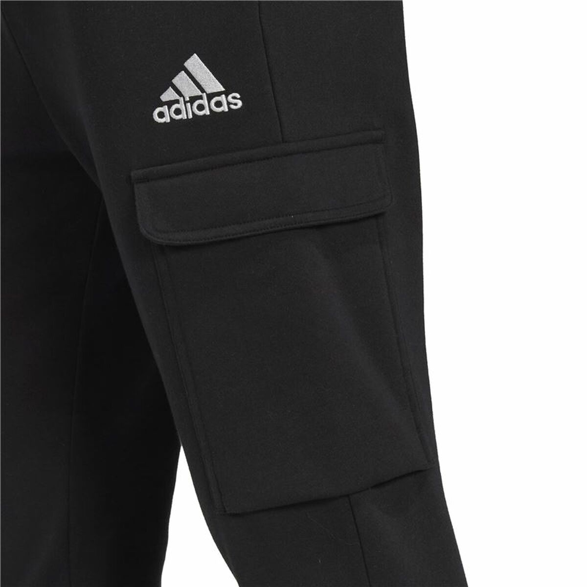 Pantalone Lungo Sportivo Adidas Essentials Fleece Nero Uomo Taglia:S - Image 5