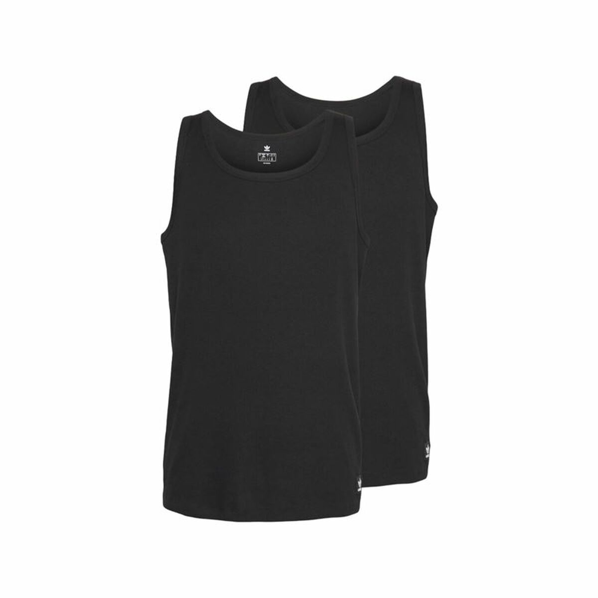 Canotta Uomo Adidas Active Flex Cotton Nero 2 Unità Taglia:S
