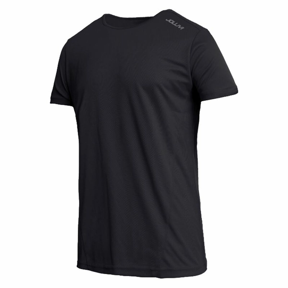 Maglia a Maniche Corte Uomo Joluvi Runplex Nero Taglia:S