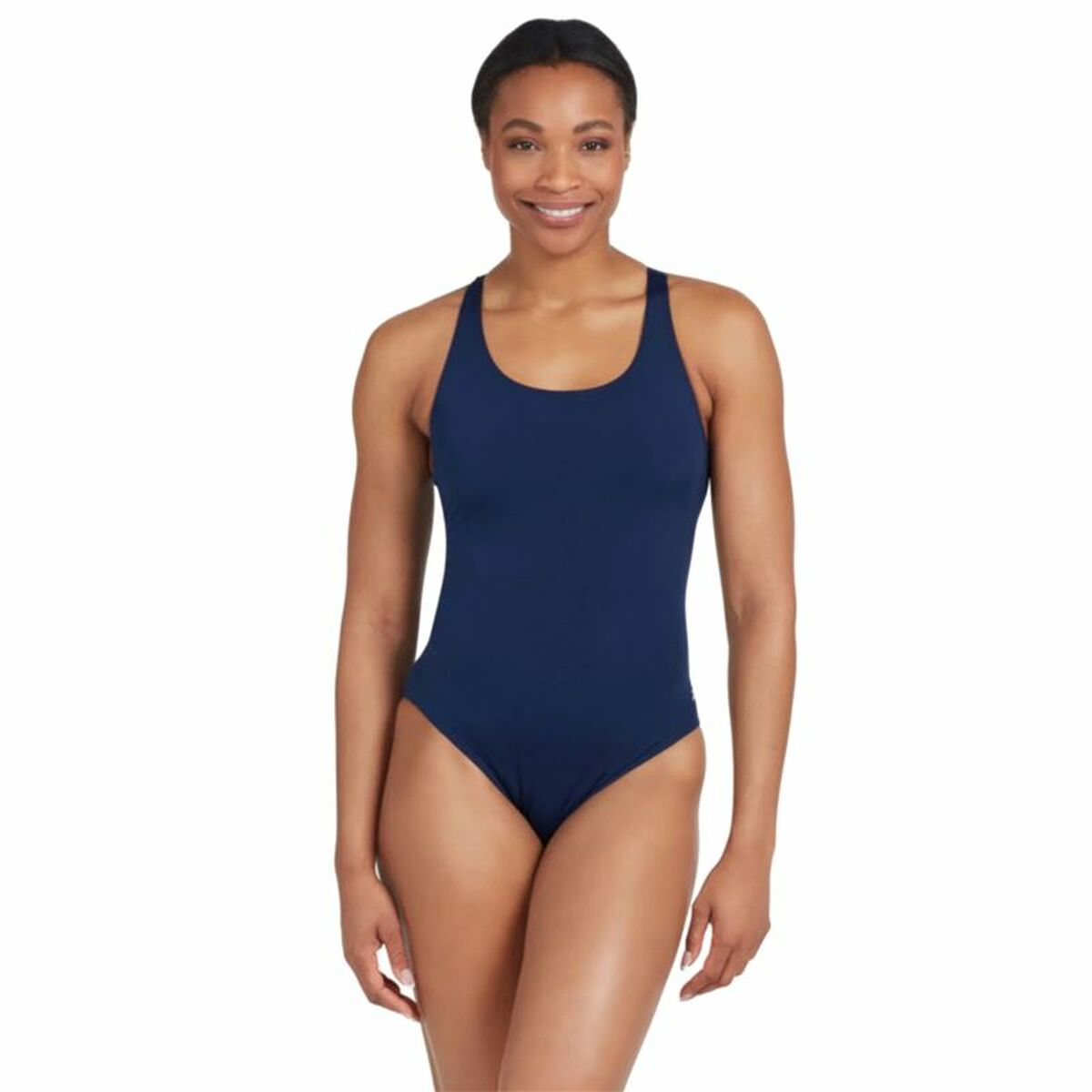 Costume da Bagno Donna Zoggs Cottesloe Powerback Blu Marino Taglia:XS