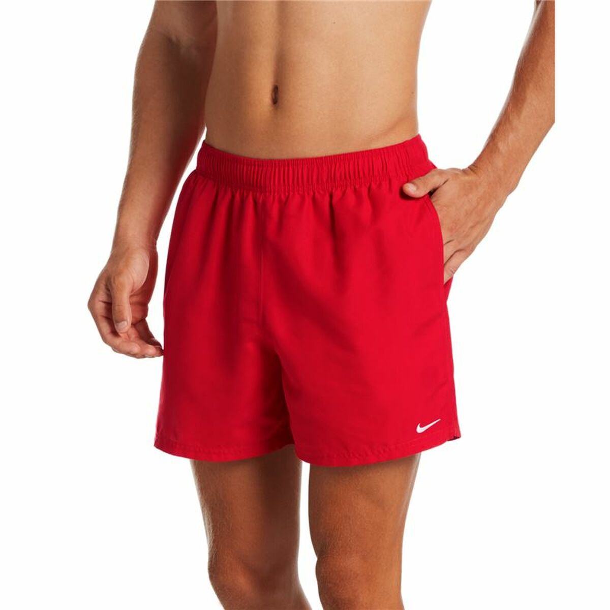 Costume da Bagno Uomo Nike 5" Volley Short Rosso Taglia:S