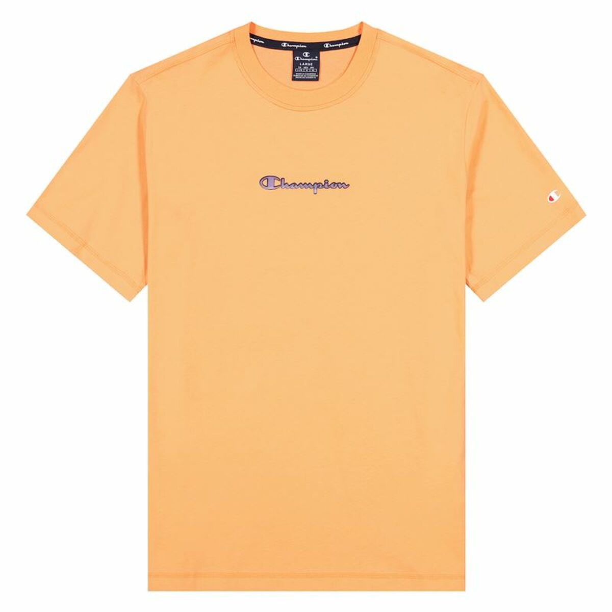 Maglia Sportiva a Maniche Corte Champion Crewneck M Arancio Taglia:S