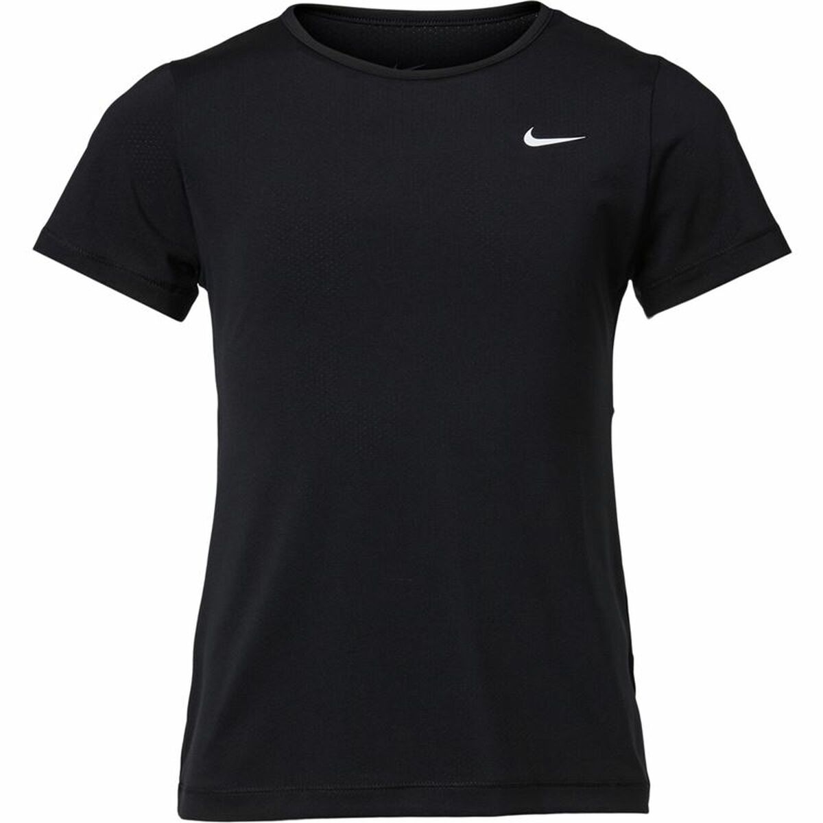 Maglia a Maniche Corte per Bambini Nike Pro Nero 92 % Poliestere 8 % Spandex Taglia:Taglia - 8-10 Anni