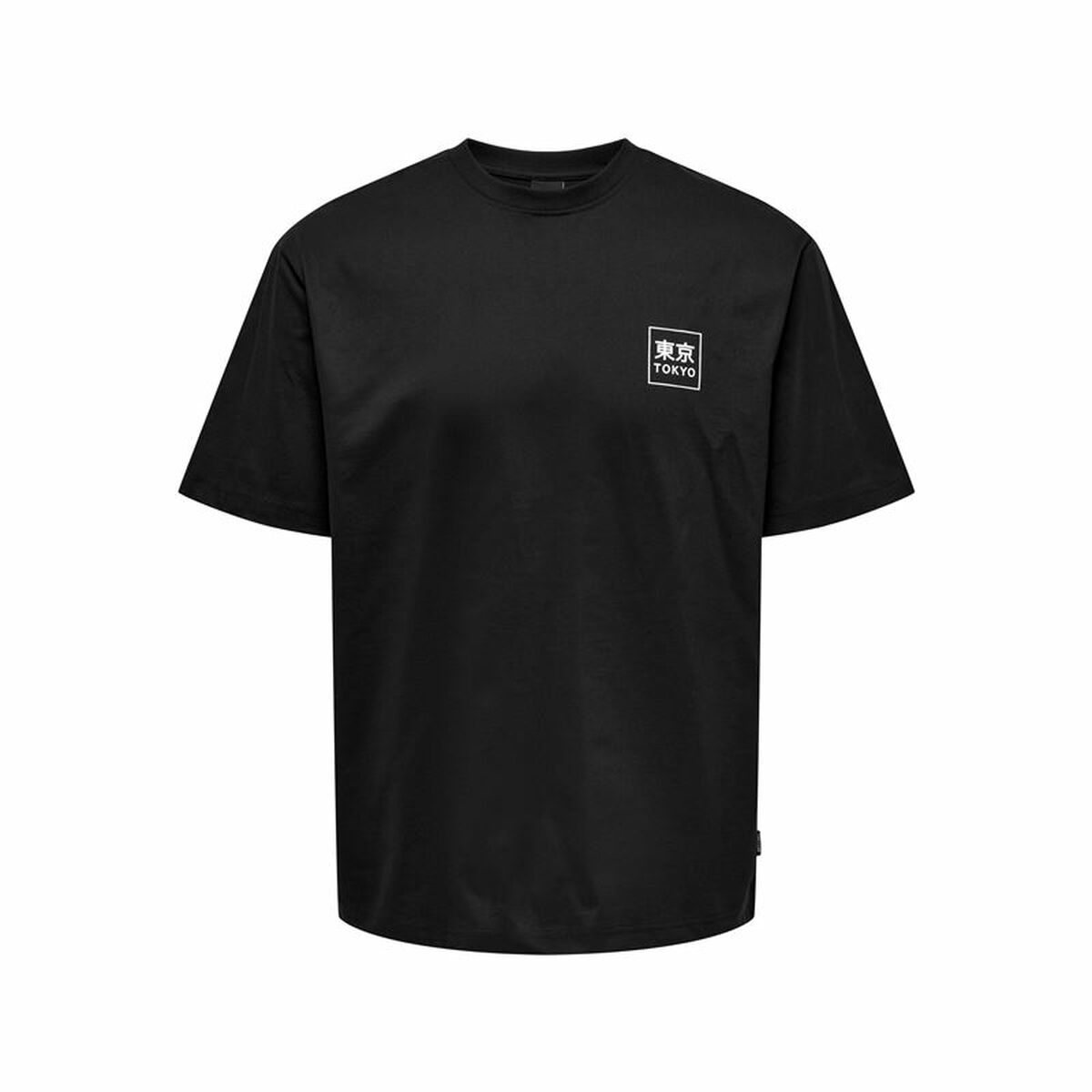 Maglia Sportiva a Maniche Corte Only & Sons Onskace Rlx Nero Taglia:L