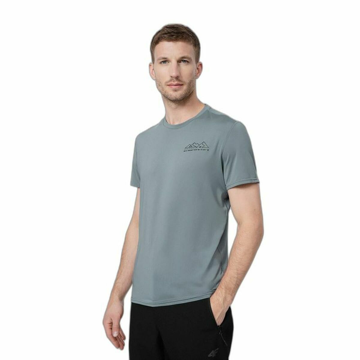 Maglia a Maniche Corte Uomo 4F Fnk M209 Grigio Taglia:M