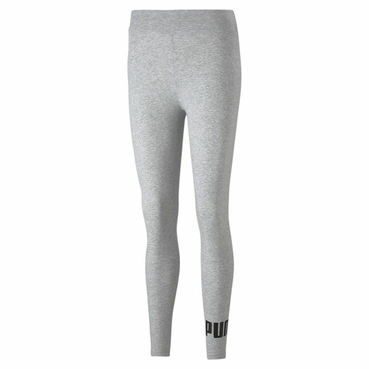 Leggings Sportivo da Donna Puma Essentials Logo Grigio chiaro Taglia:S