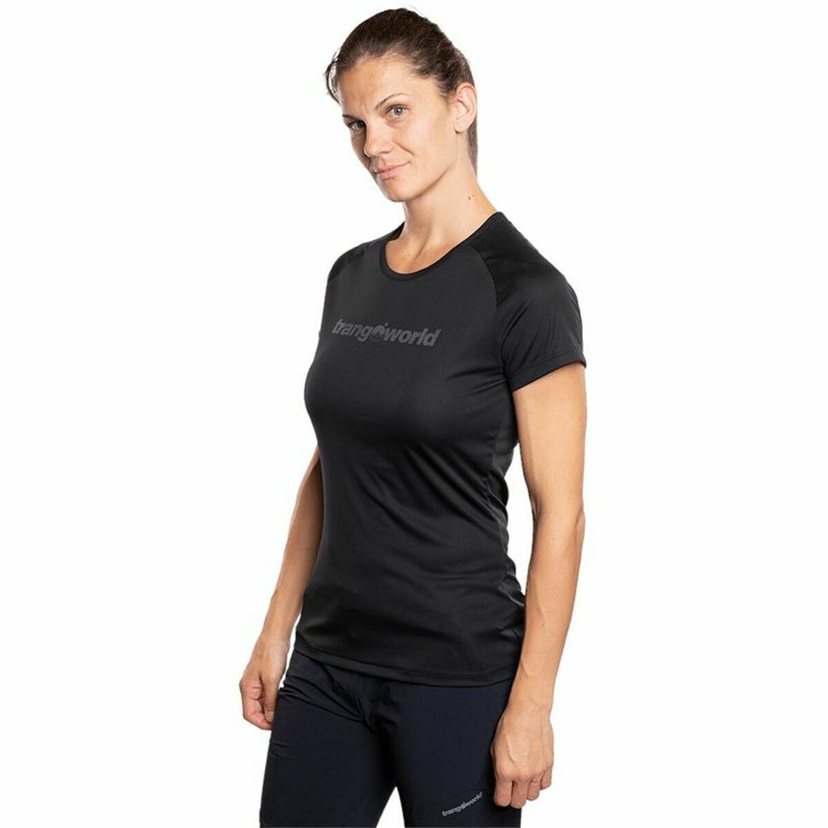 Maglia a Maniche Corte Donna Trangoworld Chovas Montagna Nero Taglia:S
