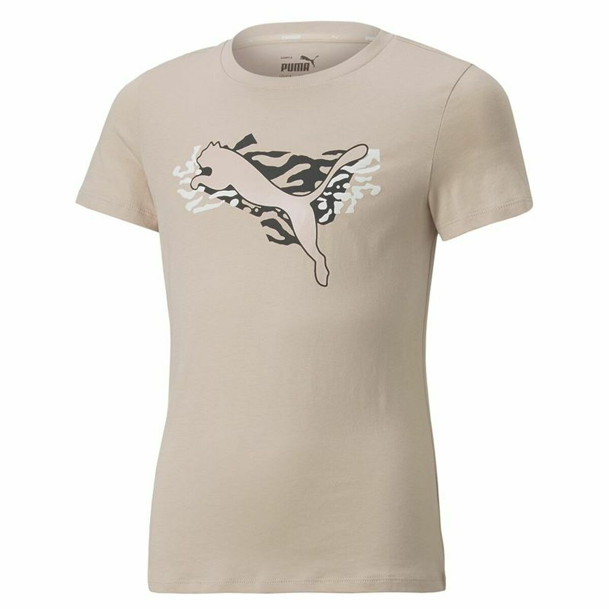 Maglia a Maniche Corte per Bambini Puma Beige Taglia:8 anni