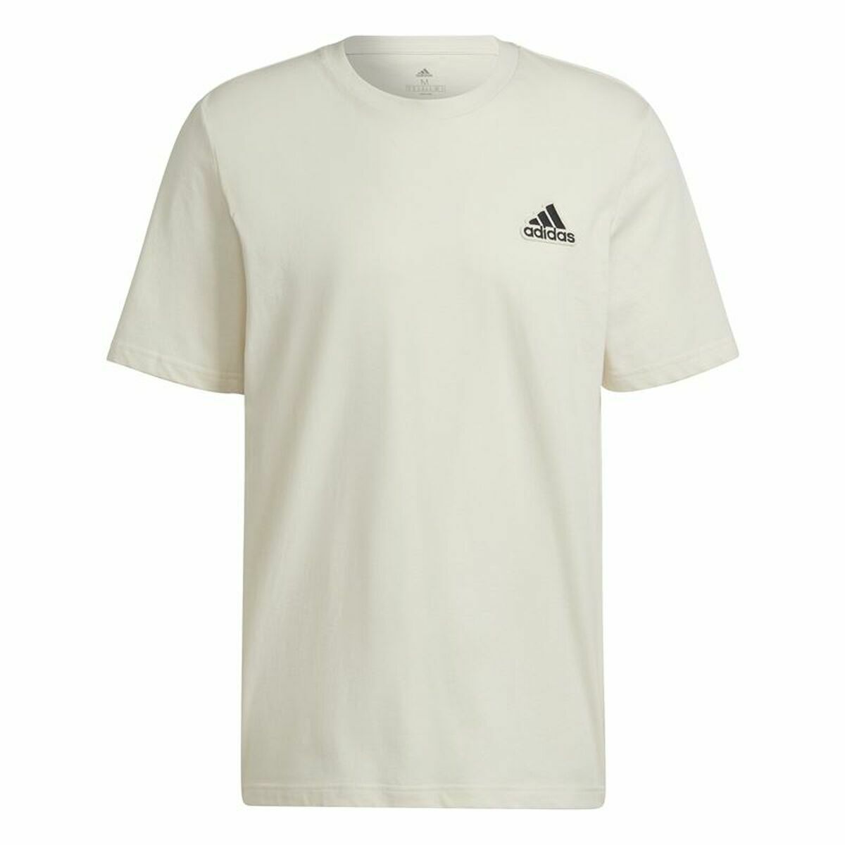 Maglia a Maniche Corte Uomo Adidas Essentials Feelcomfy Bianco Taglia:M
