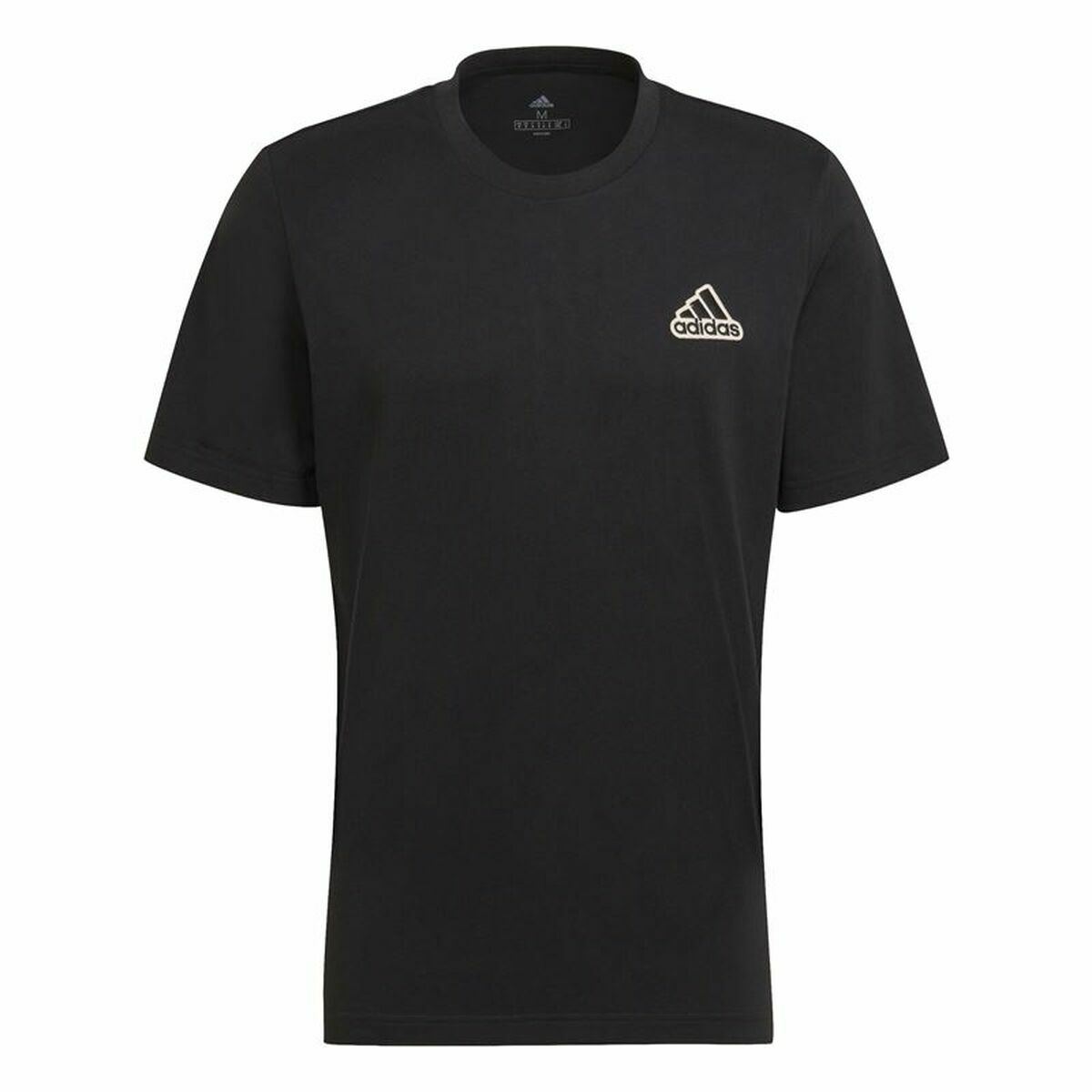 Maglia a Maniche Corte Uomo Adidas Essentials Feel Comfy Nero Taglia:M