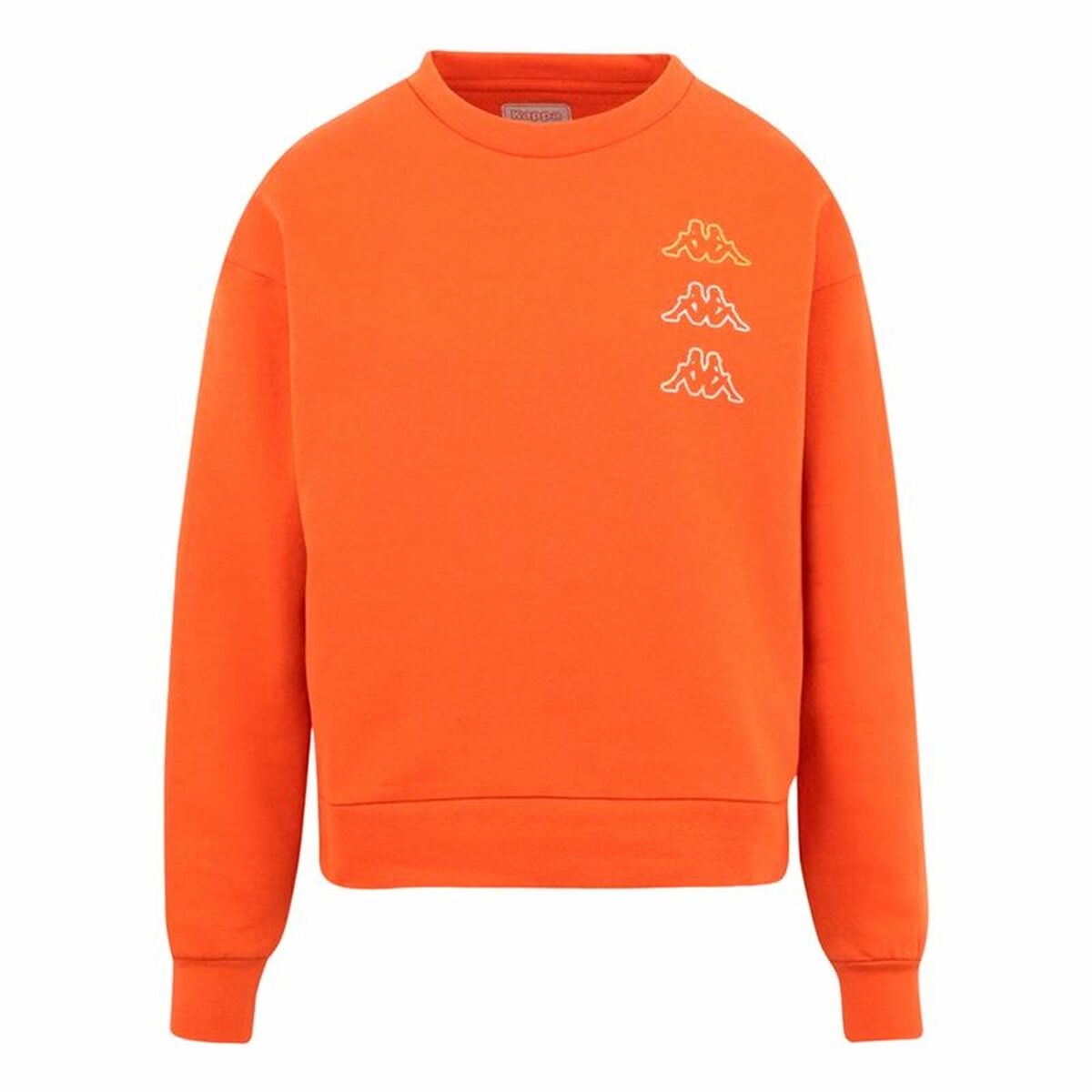 Felpa senza Cappuccio Unisex Kappa Kifoli Arancione scuro Taglia:S