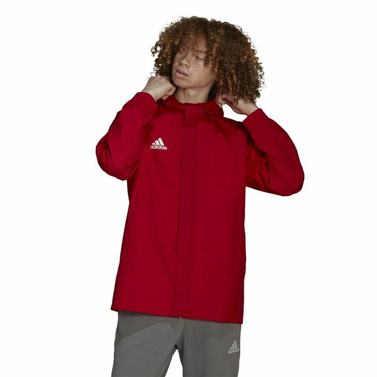 Giacca Sportiva da Uomo Adidas Entrada 22 Rosso Taglia:M
