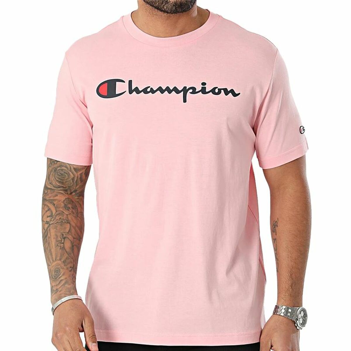 Maglia a Maniche Corte Uomo Champion Crewneck Taglia:S