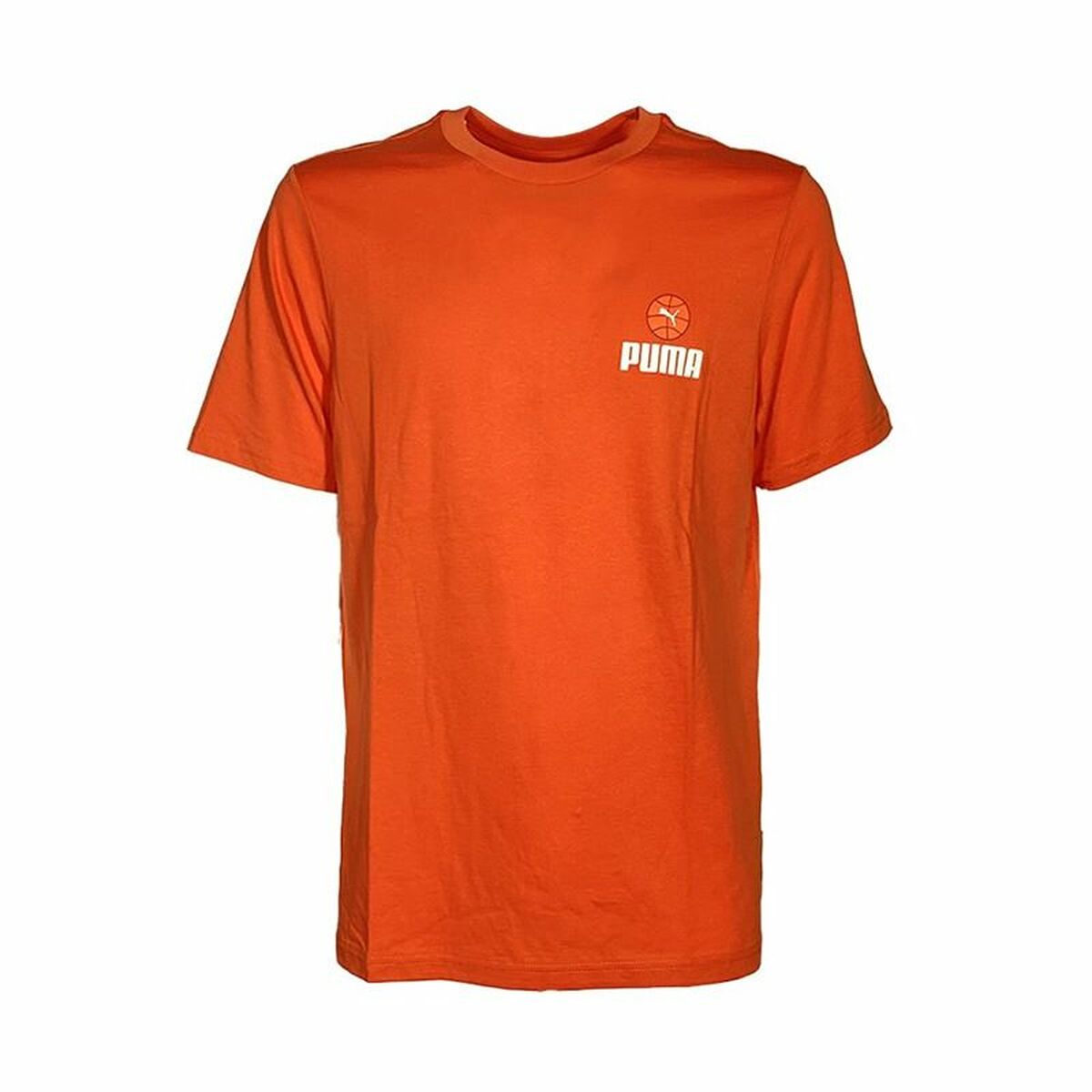 Maglia a Maniche Corte Uomo Puma Chilli Powder Arancio Taglia:M