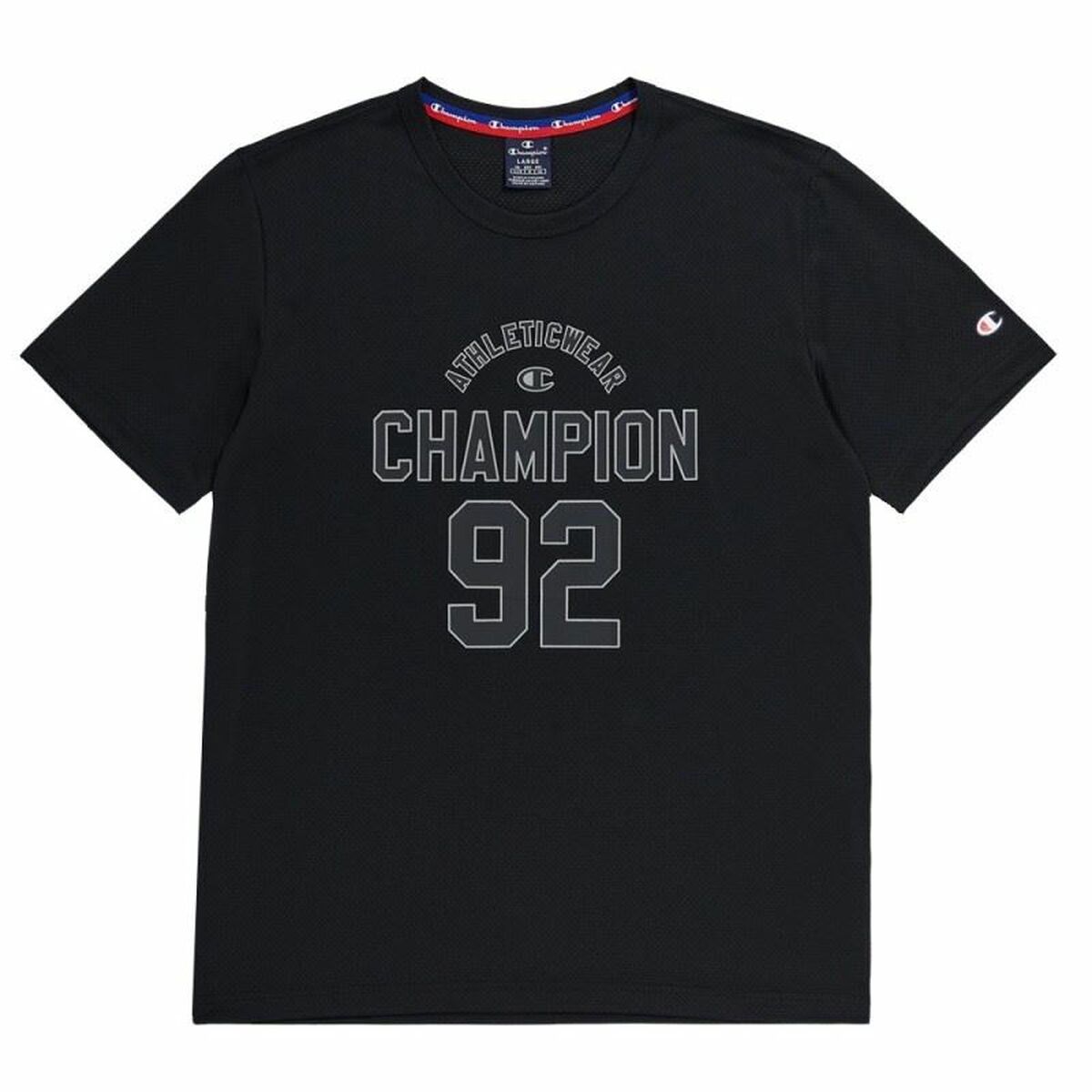 Maglia a Maniche Corte Uomo Champion Crewneck Nero Taglia:11-12 Anni