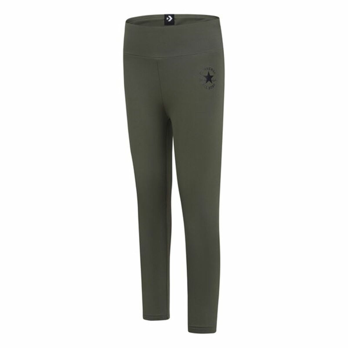 Leggings Sportivi per Bambini Converse Chuck Patch High Rise Verde Taglia:Taglia - 12-13 Anni