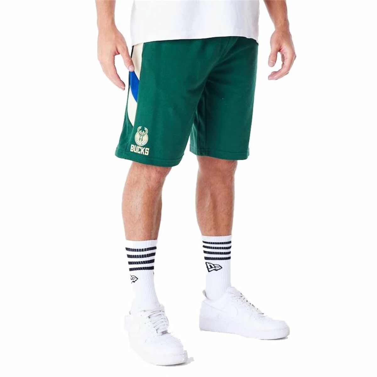 Pantaloncino Sportivo New Era NBA Milwaukee Bucks Verde Taglia:L