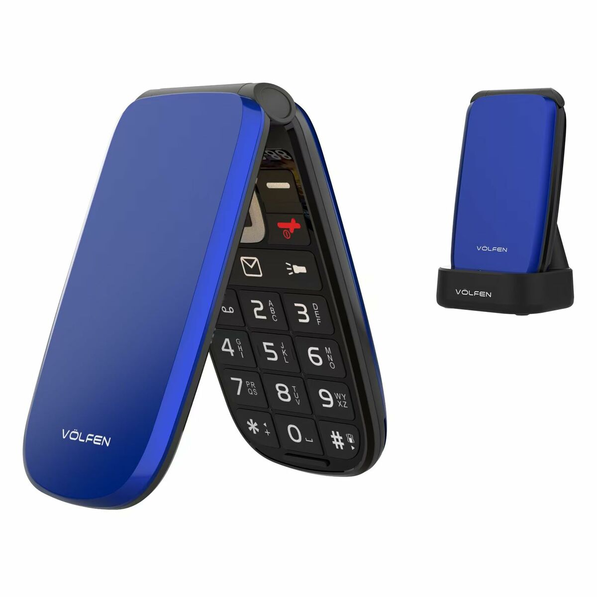 Cellulare per anziani Volfen ASTRO FLIP 48 MB 2,8" Azzurro 4G - Image 4