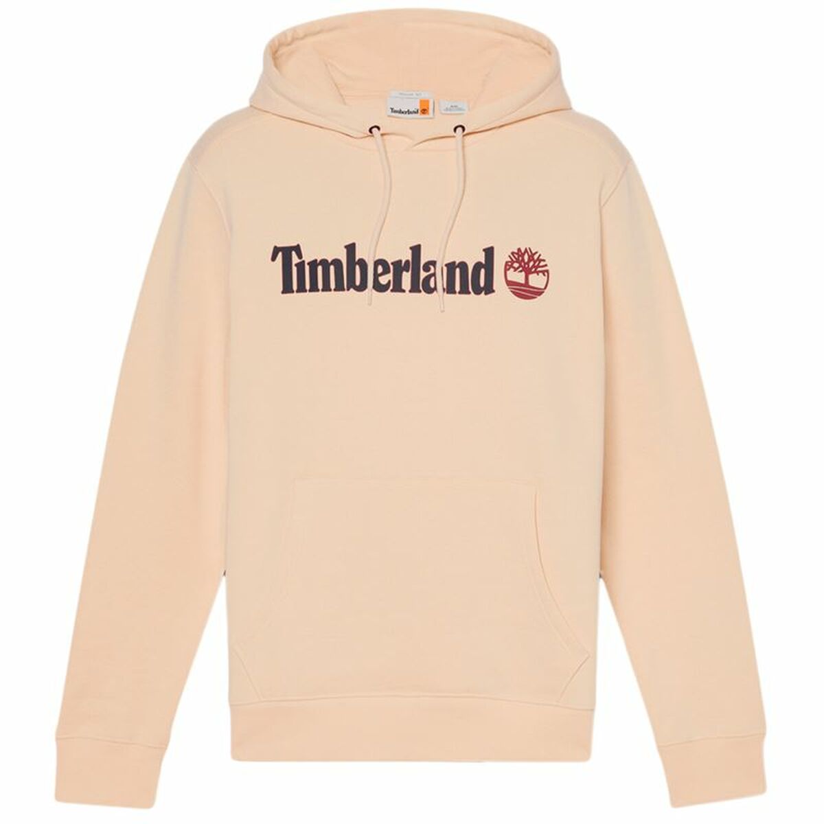 Felpa con Cappuccio Uomo Timberland Kennebec River Linear Logo Beige Taglia:L