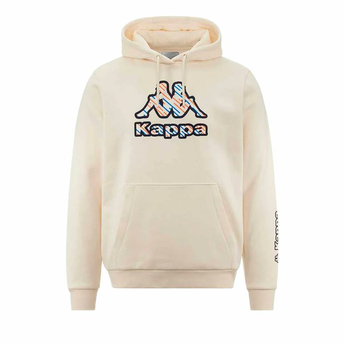 Felpa con Cappuccio Uomo Kappa Fetro Swt Bianco Taglia:40