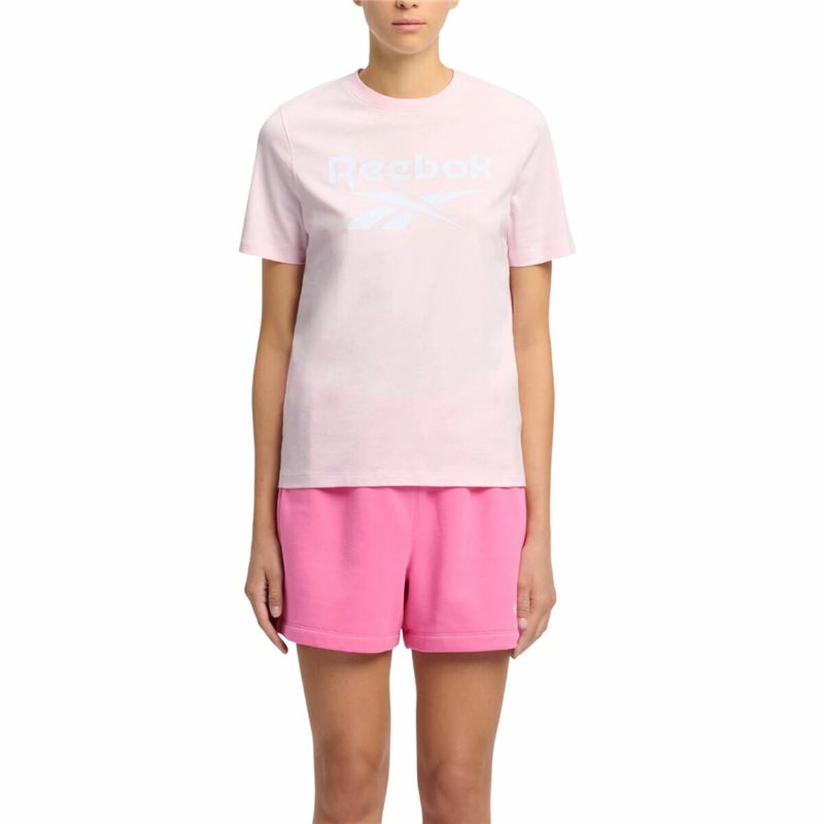 Maglia a Maniche Corte Donna Reebok Identity Big Rosa Taglia:M