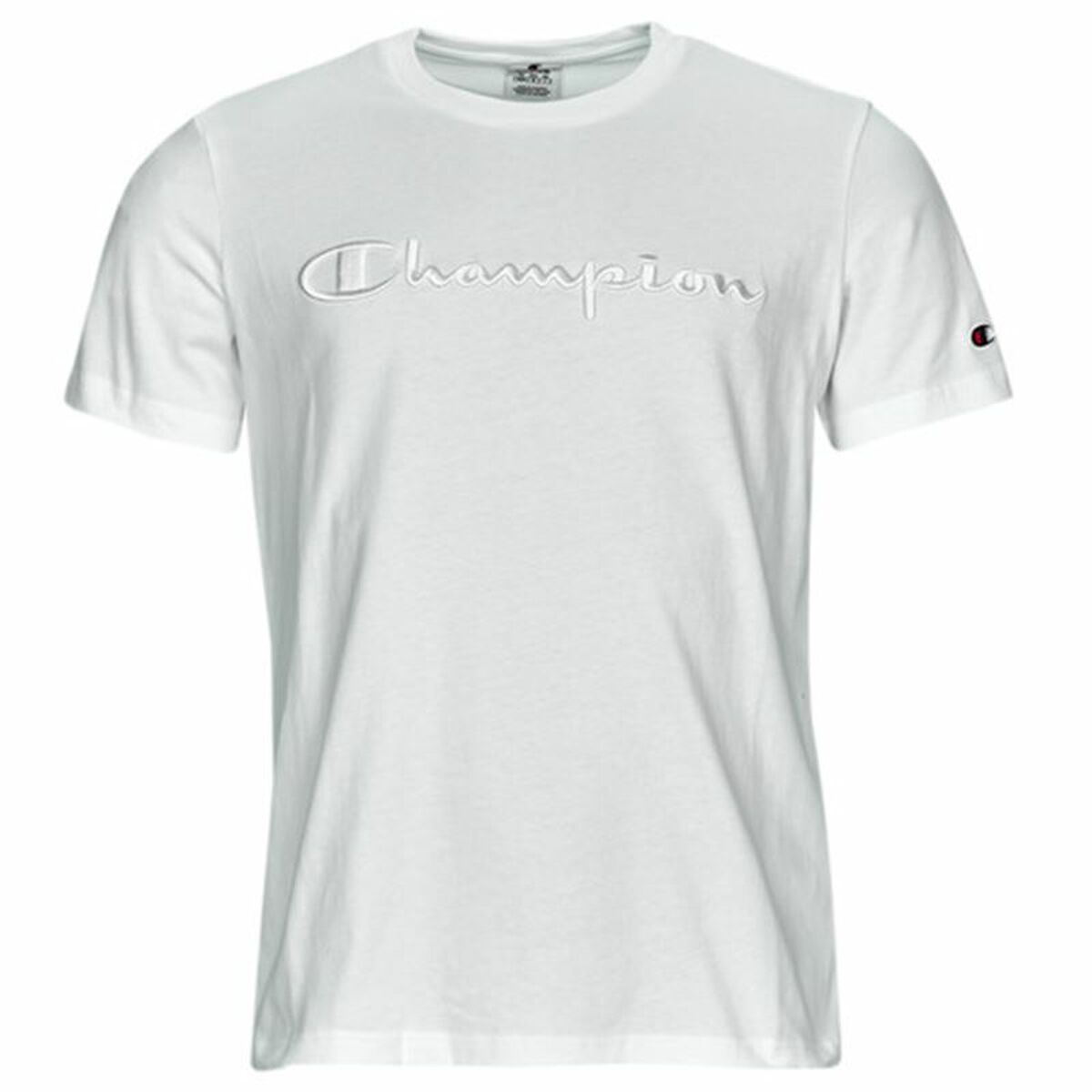 Maglia Sportiva a Maniche Corte Champion Bianco Taglia:S