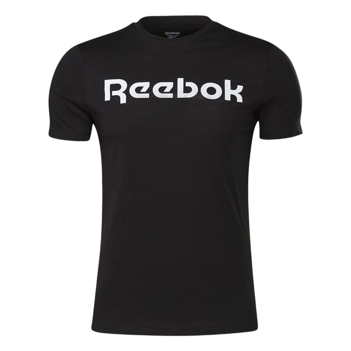 Maglia a Maniche Corte Uomo Reebok Graphic Series Linear Logo Nero Taglia:M