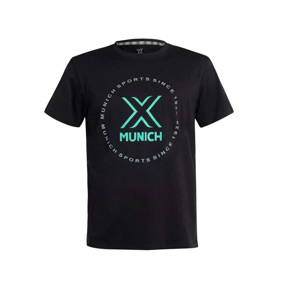 Maglia Sportiva a Maniche Corte Munich Nero Taglia:XXL