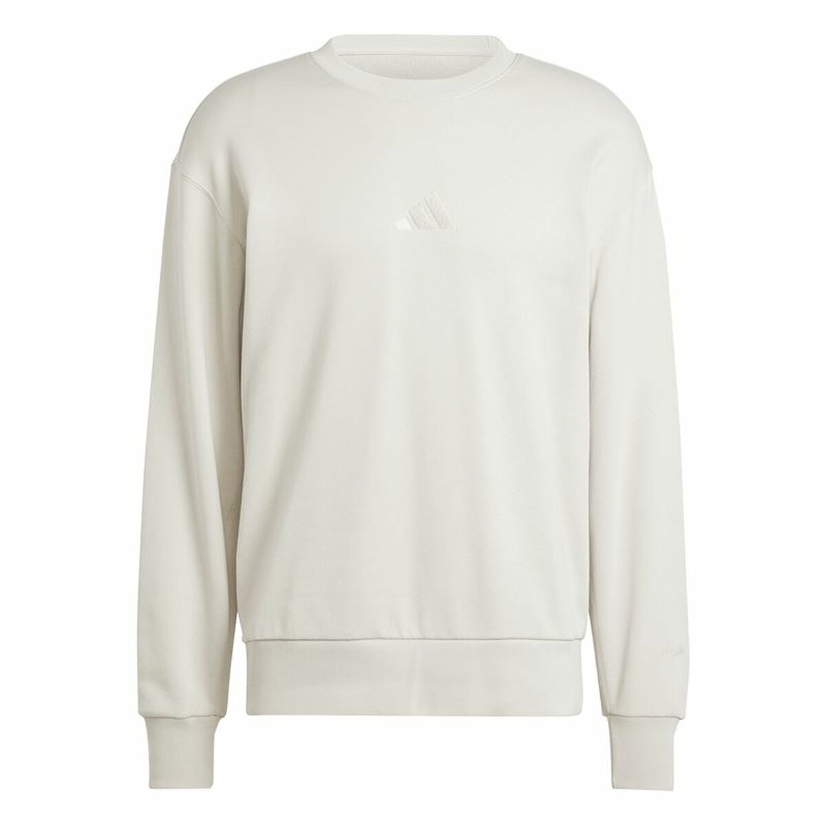 Felpa senza Cappuccio Uomo Adidas All Szn French Terry Crew Beige Taglia:XL