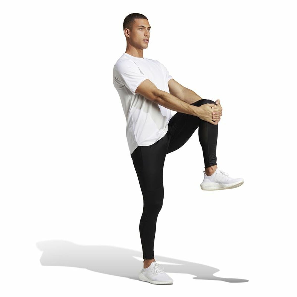 Leggings Sportivi da Uomo Adidas Saturday Nero Taglia:S - Image 4