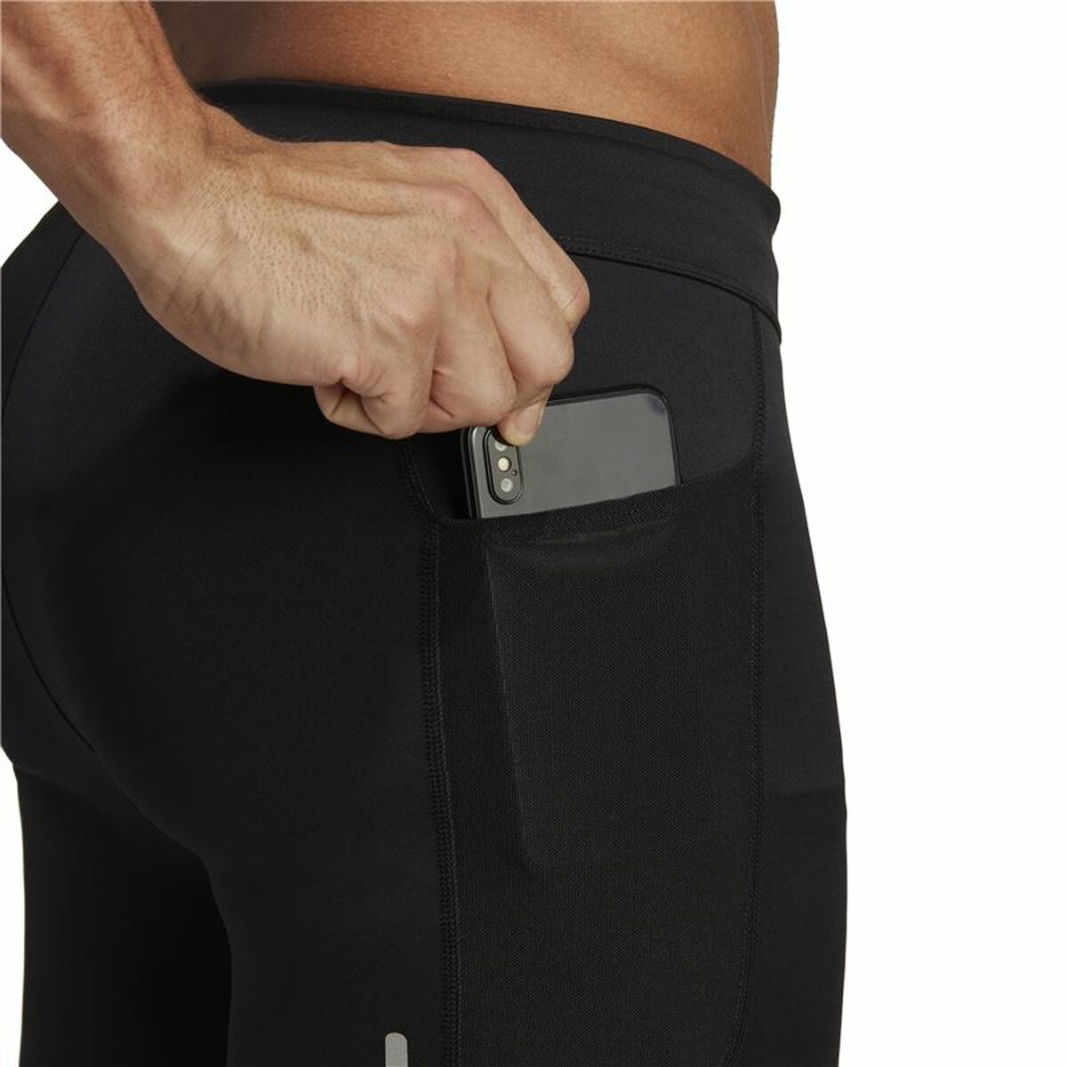 Leggings Sportivi da Uomo Adidas Saturday Nero Taglia:S - Image 6