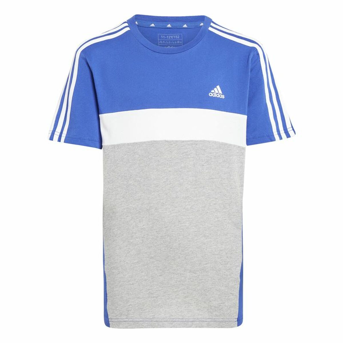 Maglia a Maniche Corte per Bambini Adidas 3S Tib Azzurro Taglia:13-14 Anni