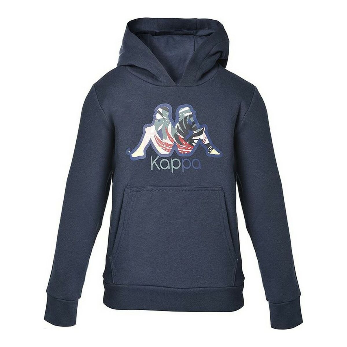 Felpa con Cappuccio Bambino Kappa Cache Blu scuro Taglia:10 anni