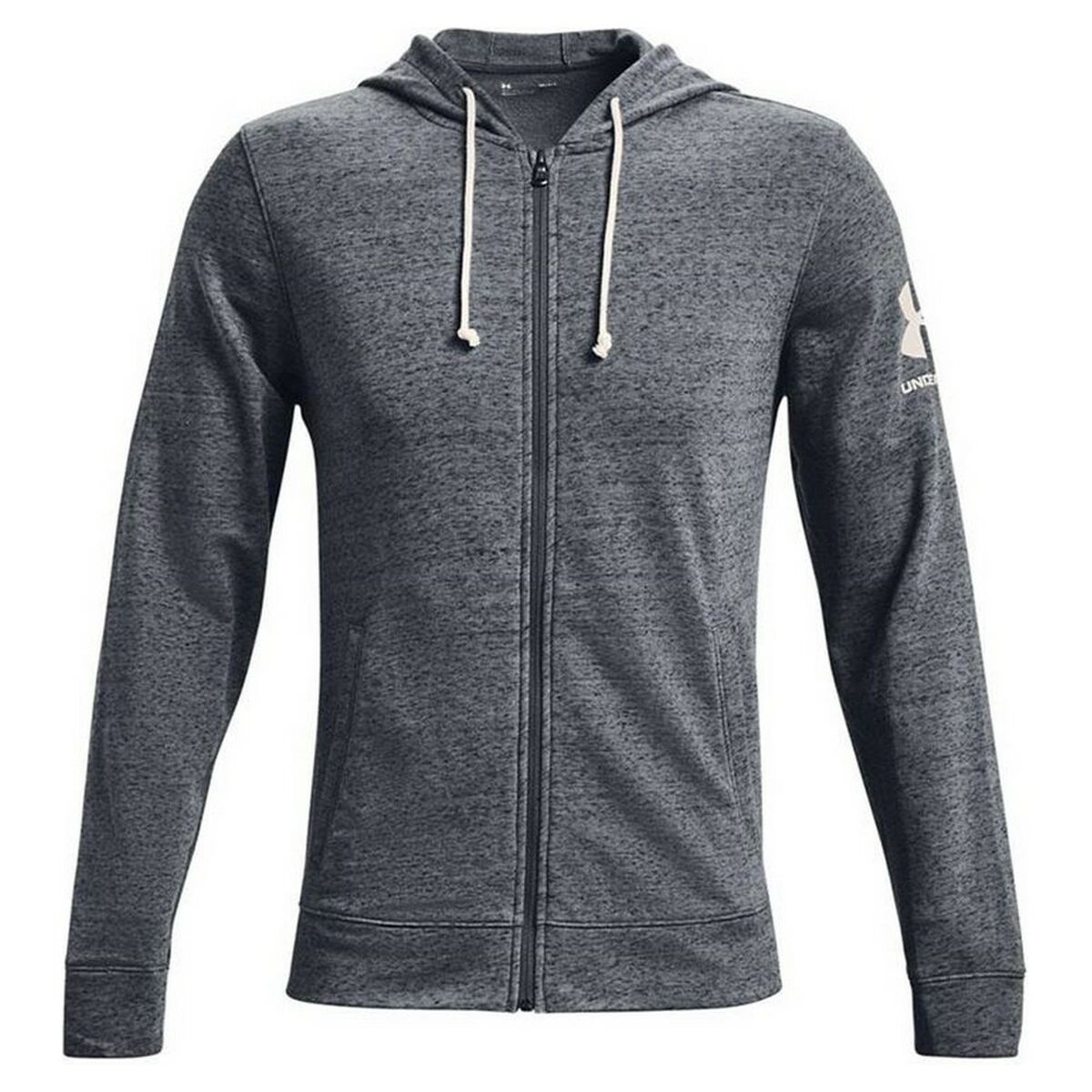 Giacca Sportiva da Uomo Under Armour Terry Nero Grigio scuro Taglia:M