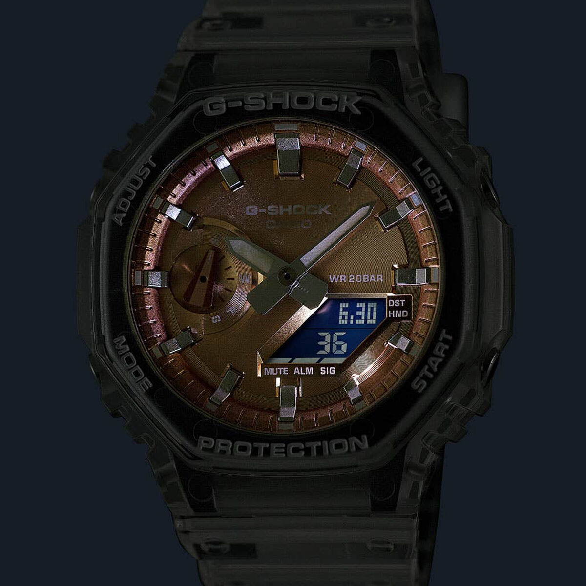 Orologio Uomo Casio G-Shock BRIGHT METALLIC - LIGHT BLUE (Ø 44,5 mm) - Image 4