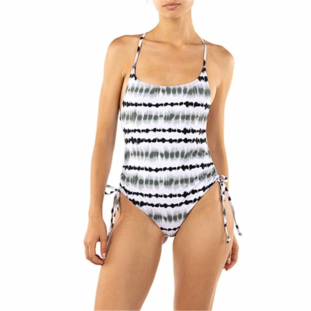 Costume da Bagno Donna Alphaventure Sutare Bianco Nero Taglia:M